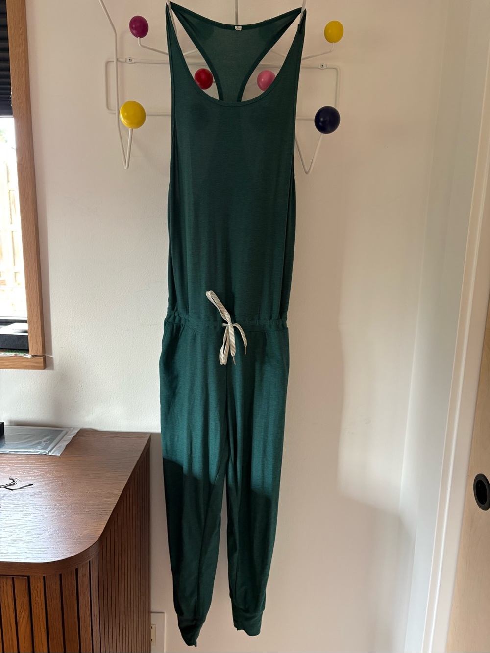 Vuori Lux Jumpsuit Green Racerback Jogger w/ Pockets XS